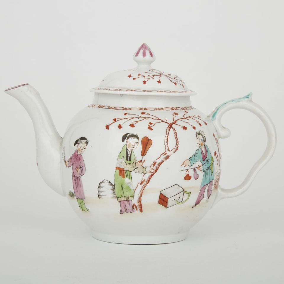 Bristol Chinoiserie Teapot, c.1770
