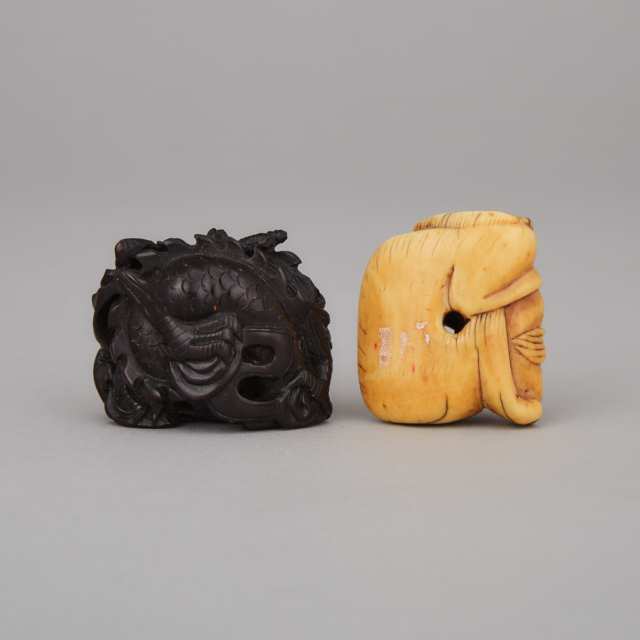 Two Chinese Carved Toggles