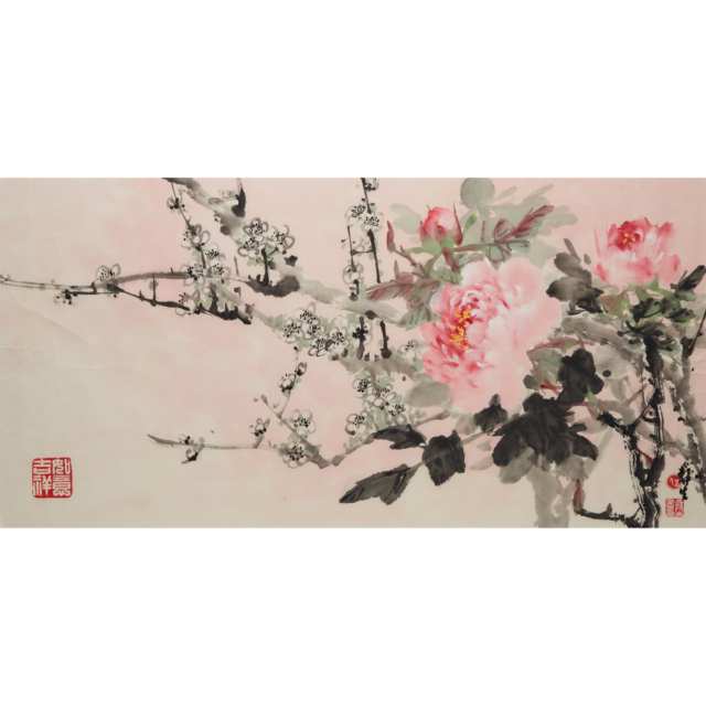 Wu Yisheng (1929-2009), Four Flower Paintings