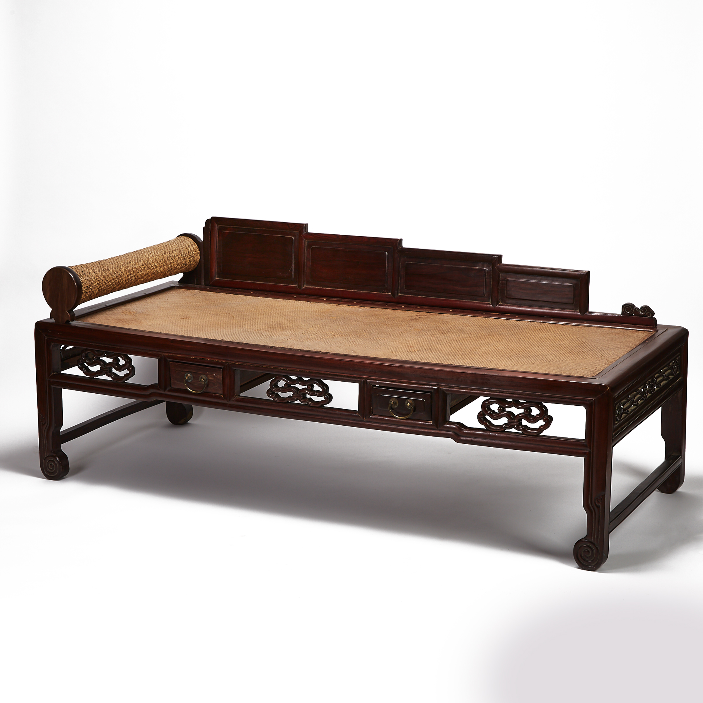 A Huali and Mixed Wood Daybed, Late Qing/Early Republic Period