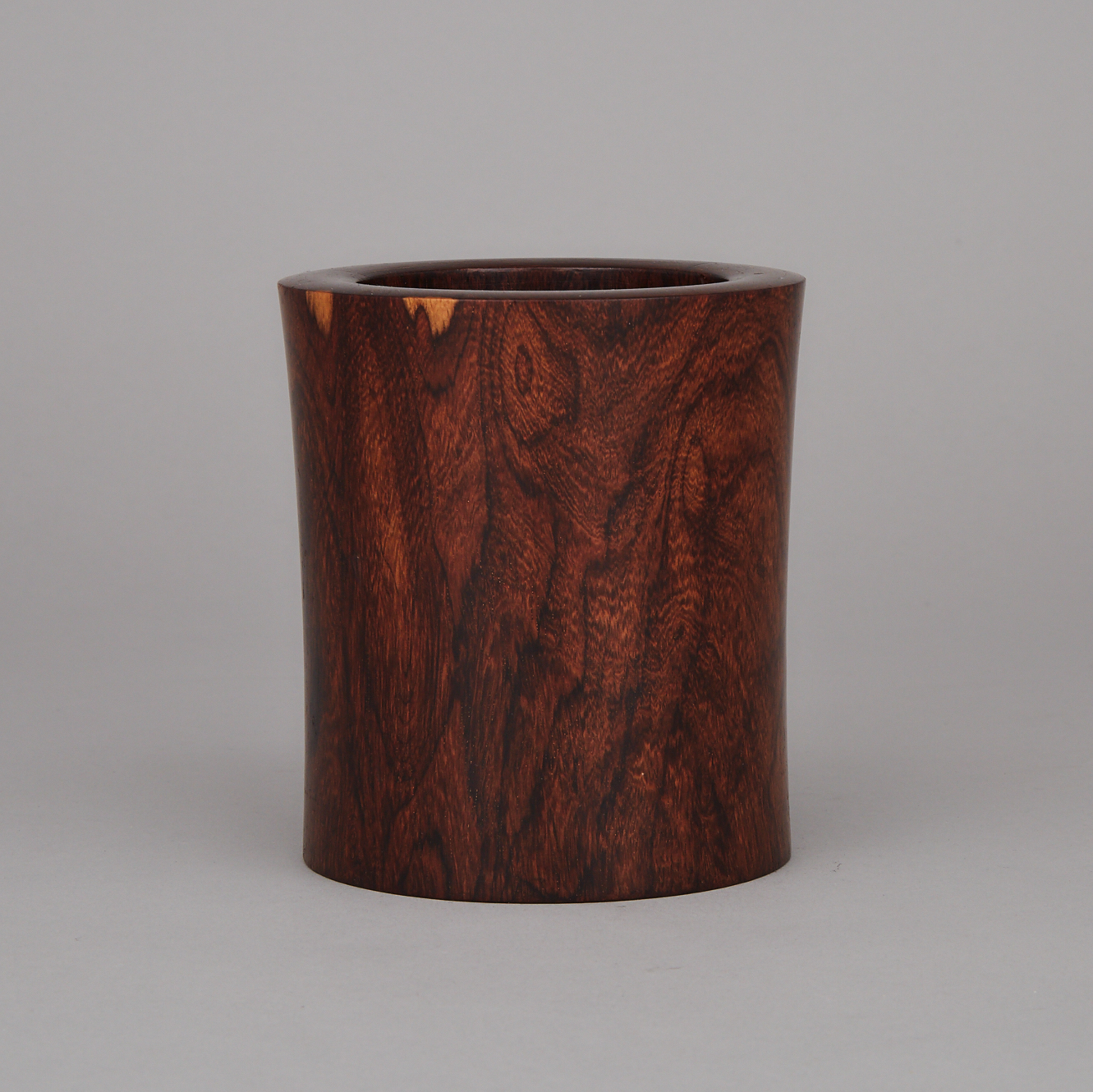 A Rosewood Carved Brushpot