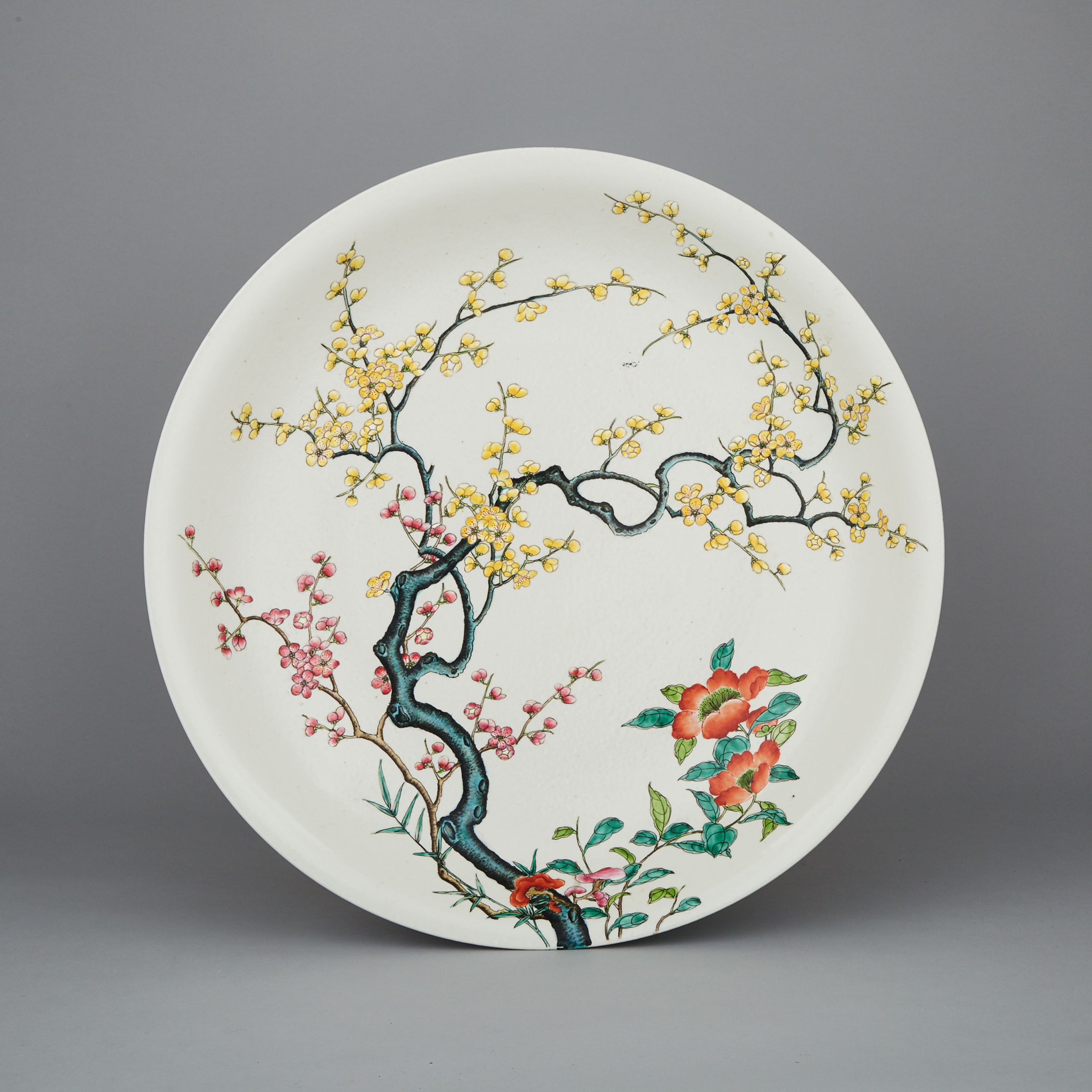 A Massive Famille Rose Charger, Yongzheng Mark, 20th Century