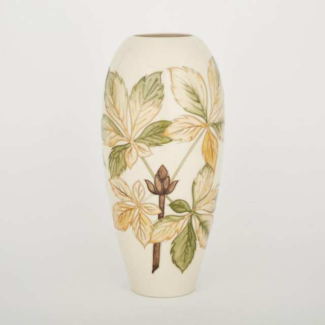 Moorcroft Chestnut Large Vase, dated 1987