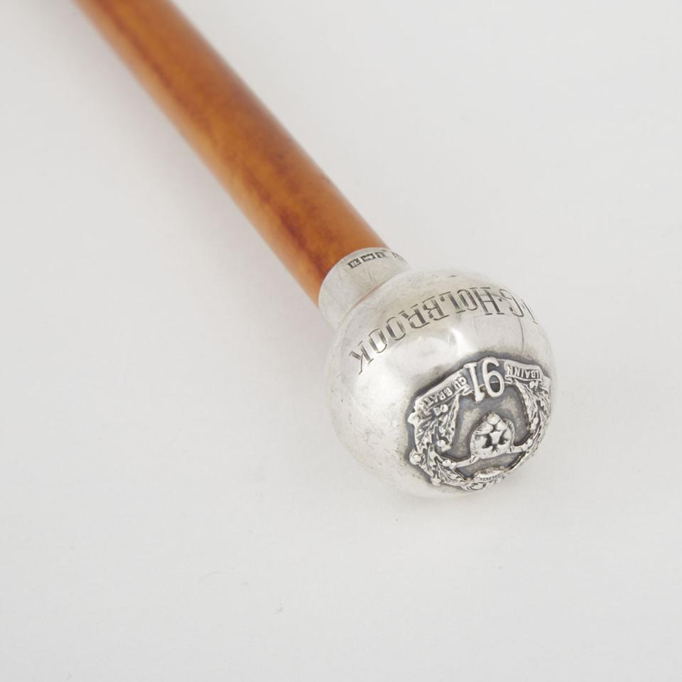 91st Regiment Canadian Highlanders-Princess Louise's Argyll and Sutherland Highlanders of Canada Swagger Stick, 1926