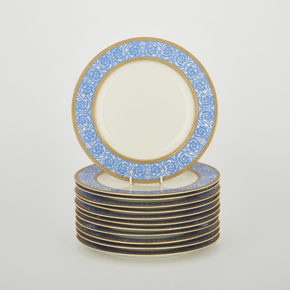 Twelve Thomas ‘Ivory’ Service Plates, 20th century