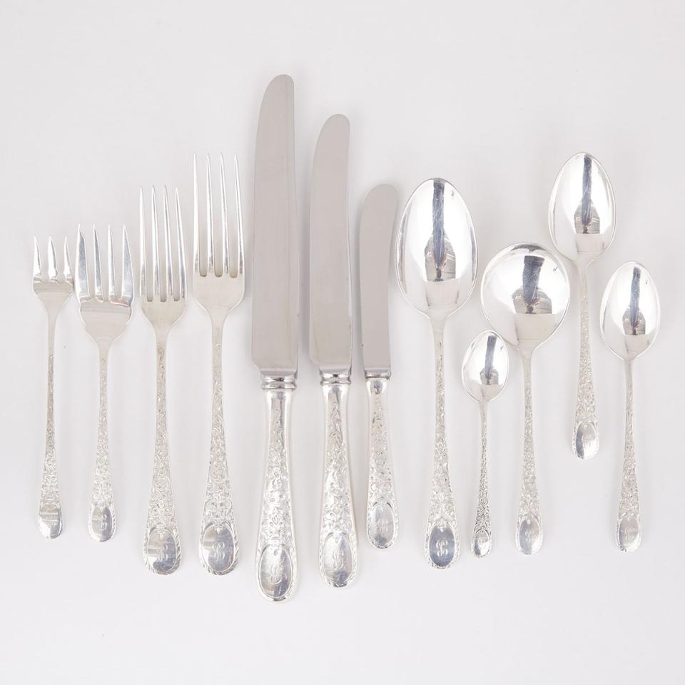 Canadian Silver ‘London Engraved’ Pattern Flatware, Henry Birks & Sons, Montreal, Que, 20th century