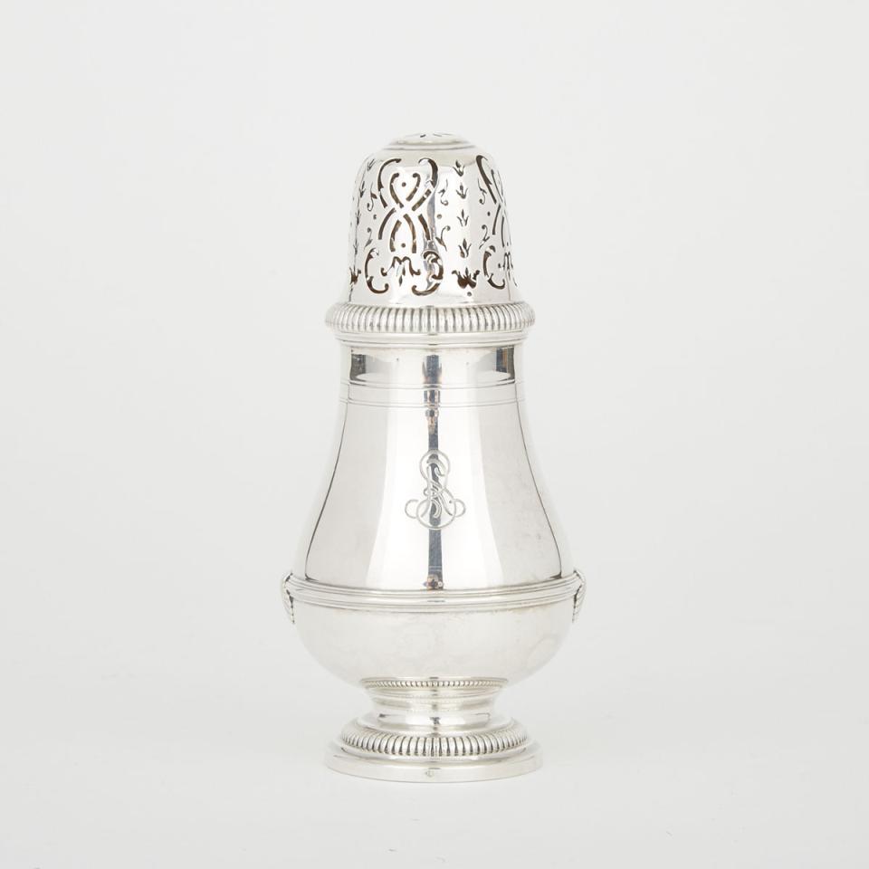 French Silver Sugar Caster, Emile Puiforcat, Paris, early 20th century 