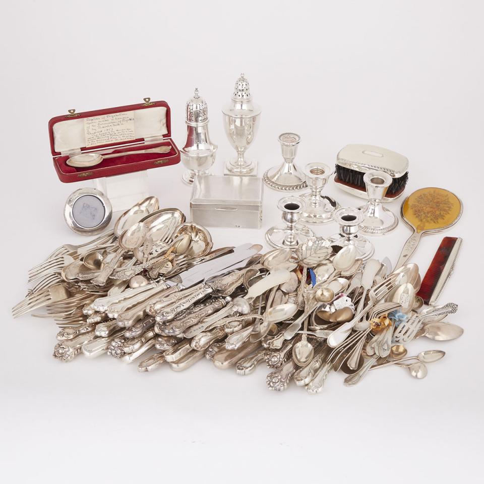 Group of Mainly North American, English and Continental Silver, 19th/20th century