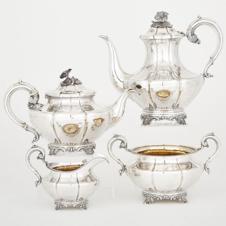 Victorian Silver Tea and Coffee Service, William Bateman II, London, 1837