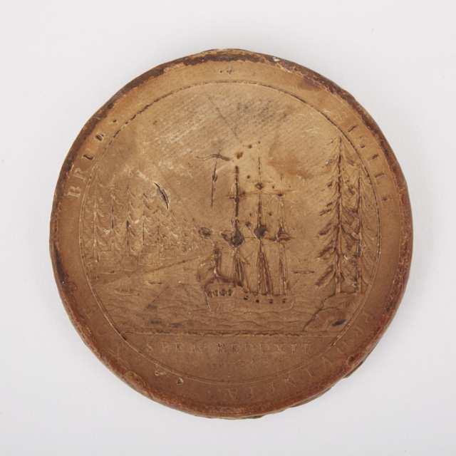 George III Wax New Brunswick Governor’s Document Seal, c.1785