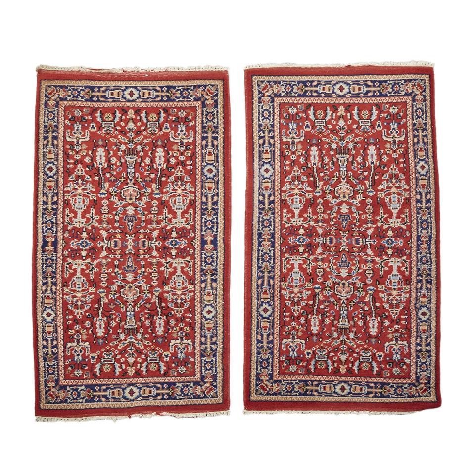 Pair of Indian Rugs, middle 20th century
