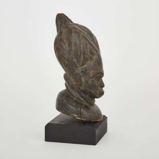 Unidentified Female Bust, possibly Yoruba, West Africa