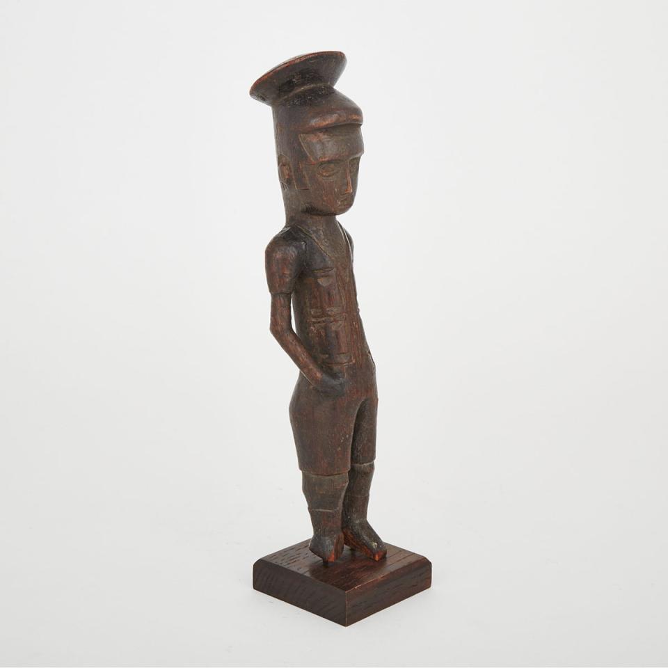 Male Colonial Figure, possibly Baule, Ivory Coast, West Africa
