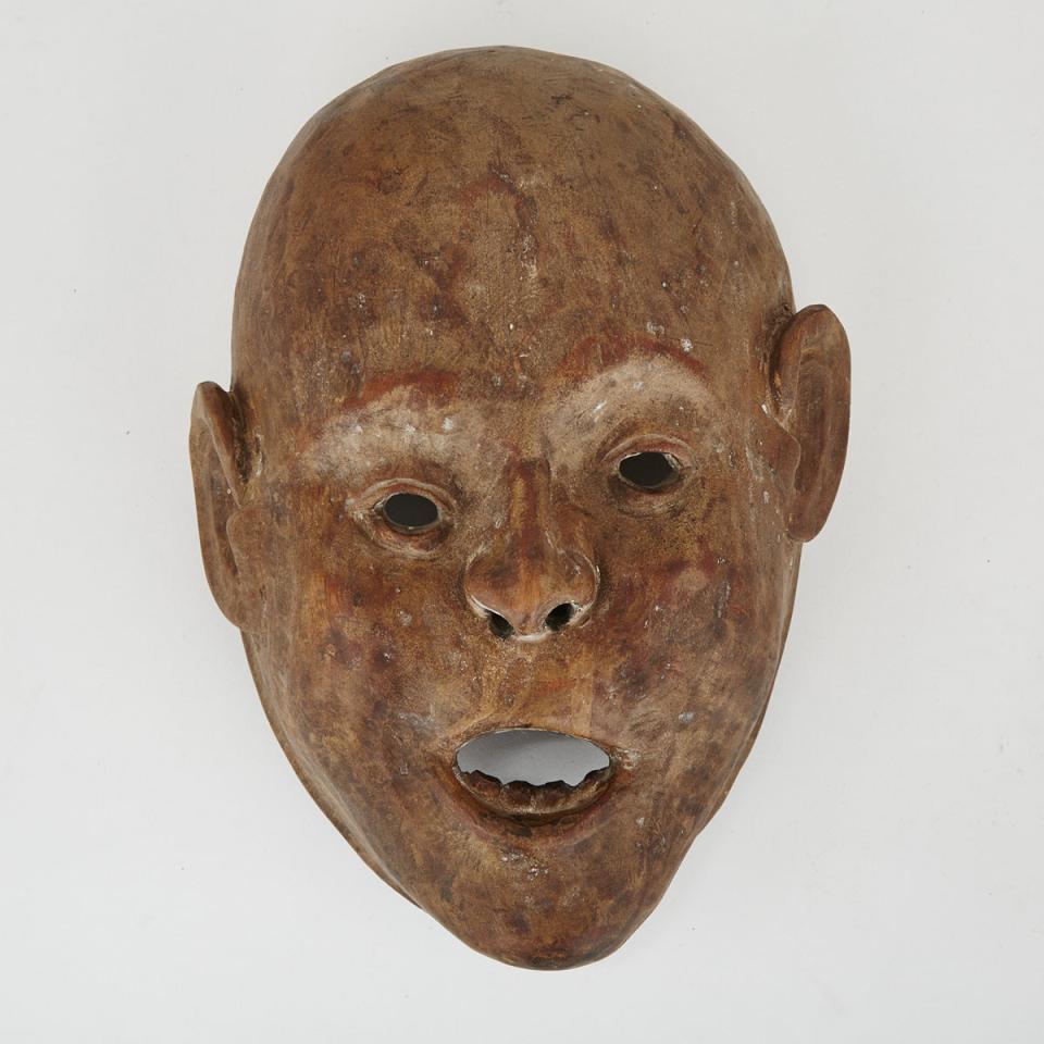 Carved Wood Mask, Indonesia 