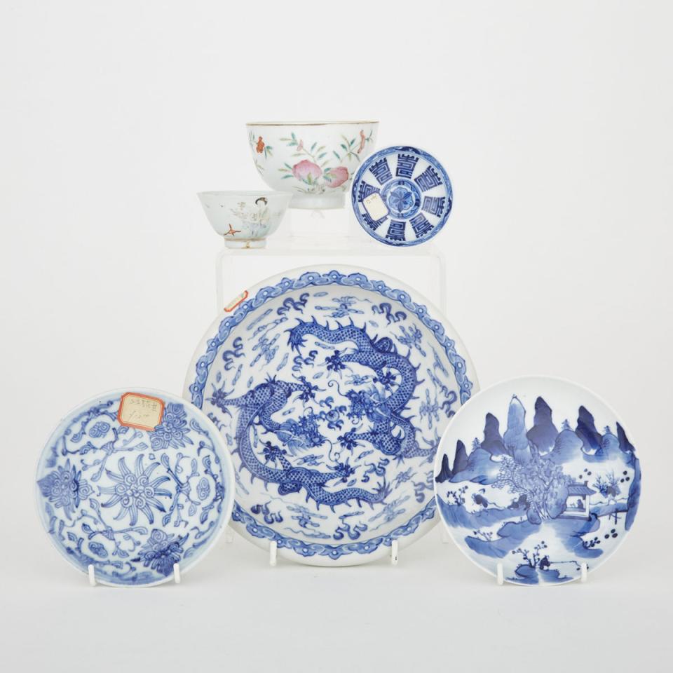 A Group of Six Porcelain Wares