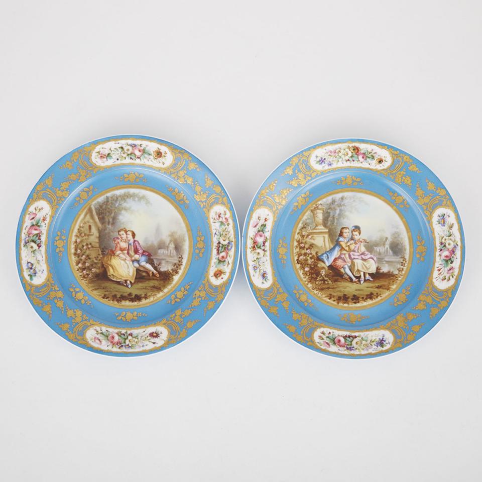 Pair of ‘Sèvres’ Plates, c.1900