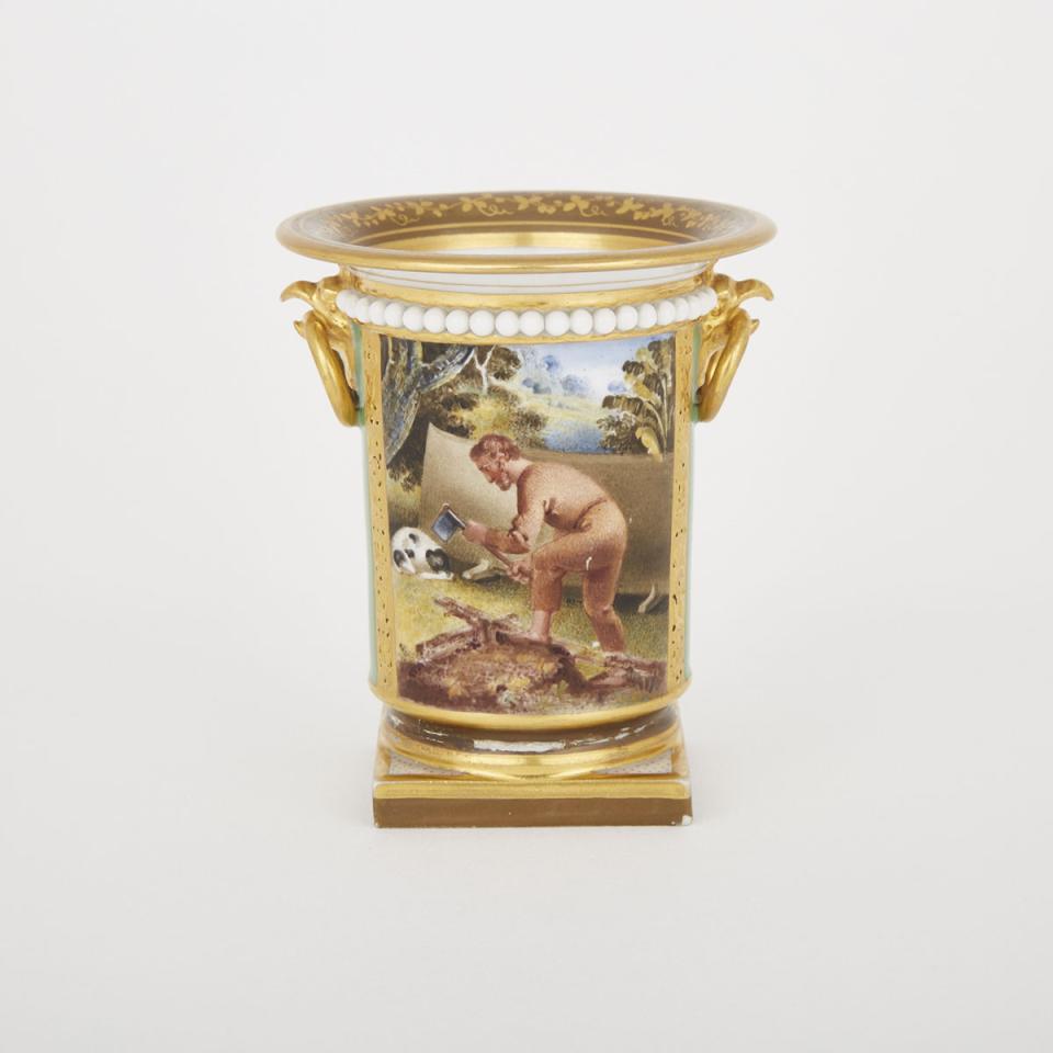 Flight, Barr & Barr Worcester ‘Robinson Crusoe’ Spill Vase, c.1807-13