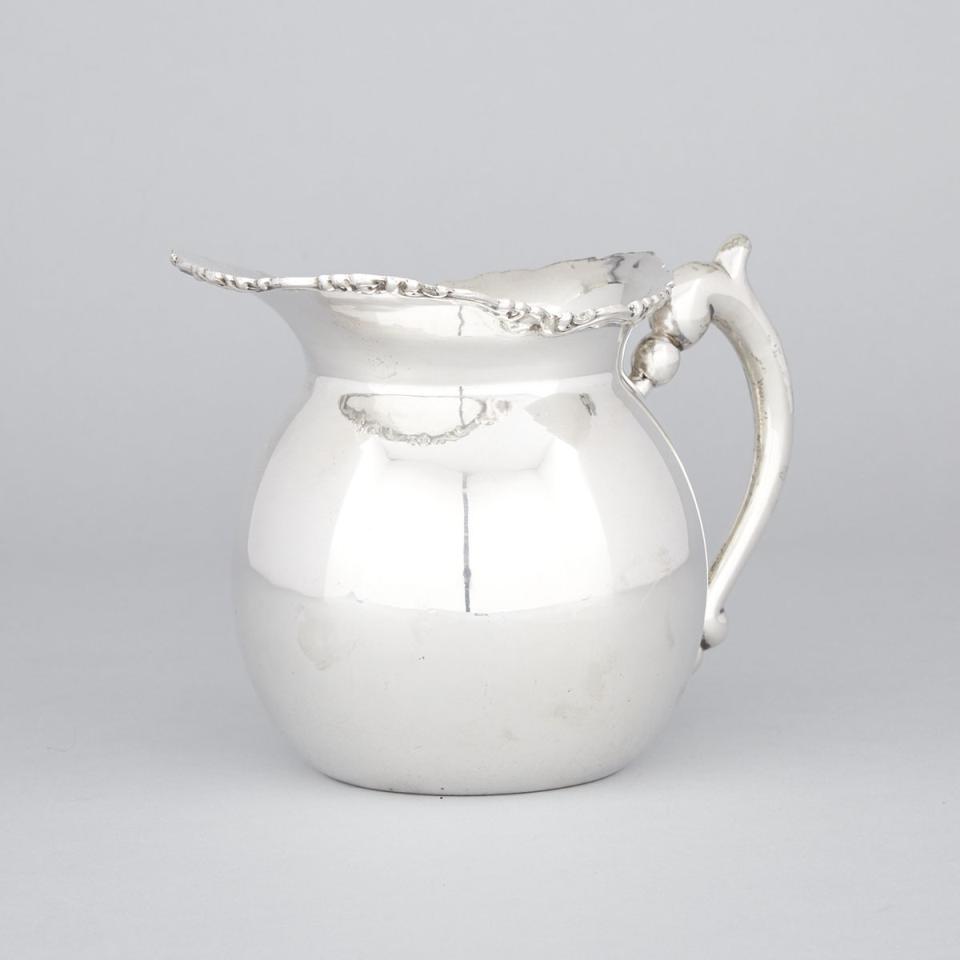 South American Silver Water Jug, probably Peruvian, 20th century