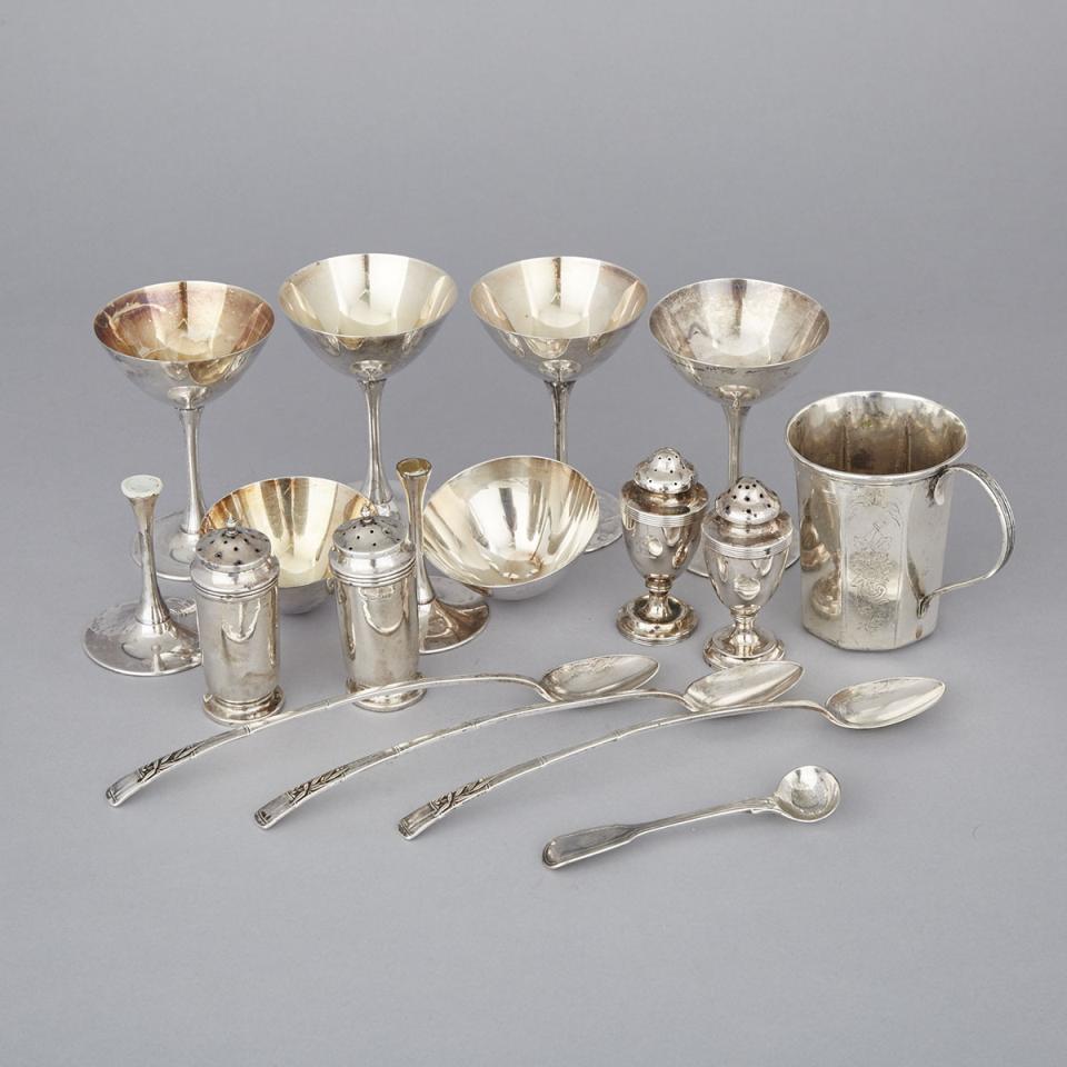 Group of English, Continental and Japanese Silver, mainly 20th century