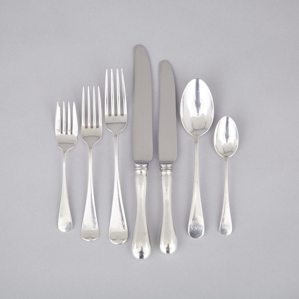 Canadian Silver ‘Old English’ Pattern Flatware Service, Henry Birks & Sons, Montreal, Que., 20th century