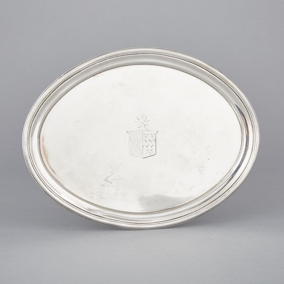 George III Silver Oval Salver, probably Thomas Hayter, London, 1805