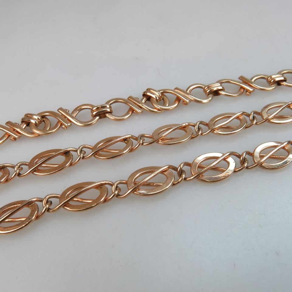 Three 14k Rose Gold Bracelets