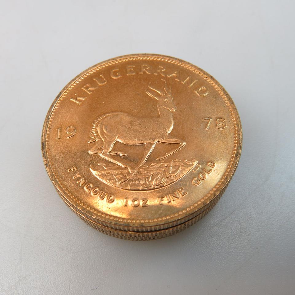 Four Krugerrand Gold Coins