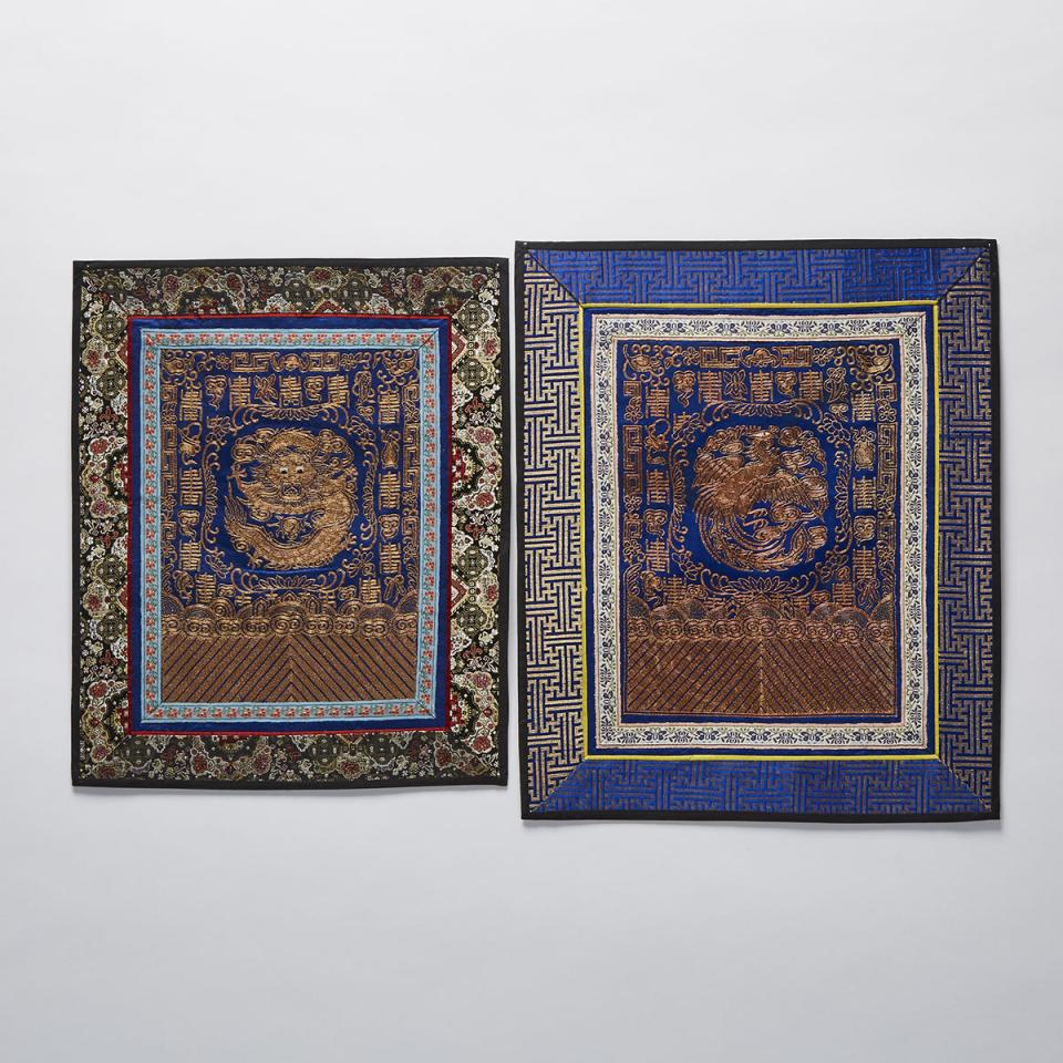 Two Embroidered Panels