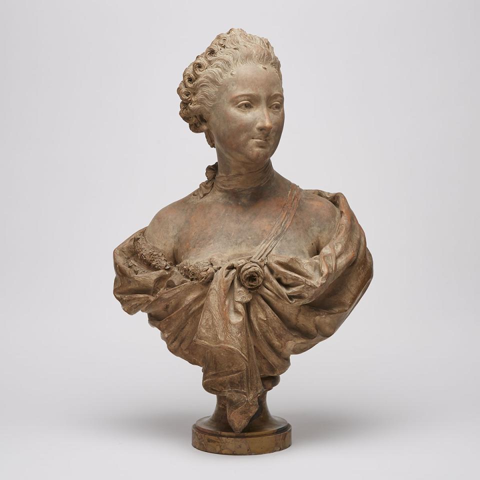 French School Bust of a Lady, 18th century