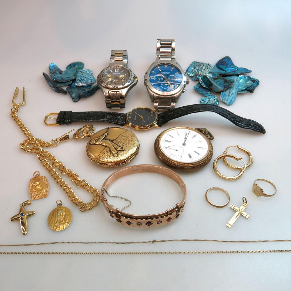 Quantity Of Watches, Gold, Silver And Costume Jewellery, Etc