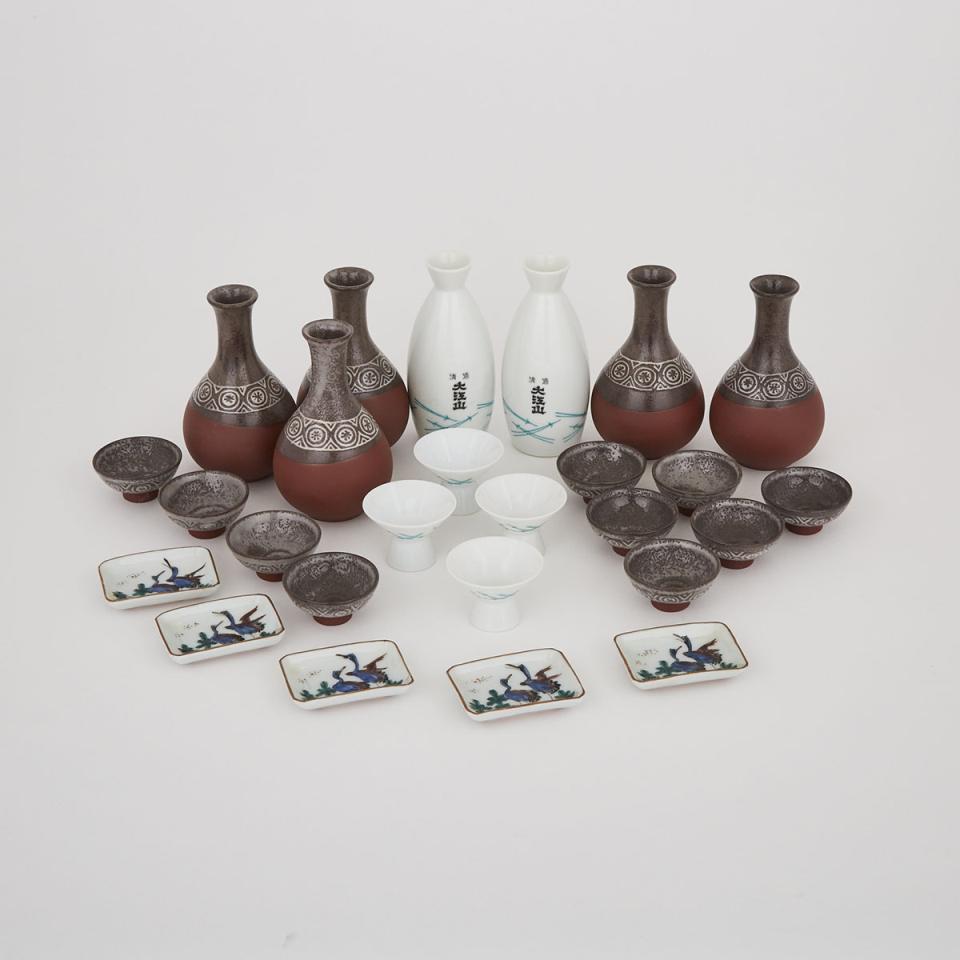 A Group of Twenty-Six Small Japanese Wares