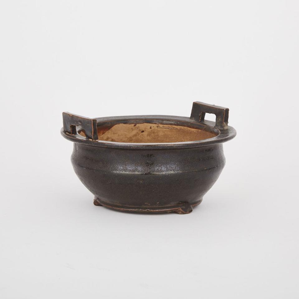 A Black Glazed Incense Burner, Yuan Dynasty