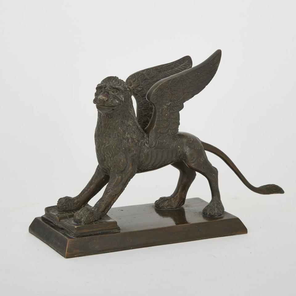Bronze Model of the Lion of Venice, c.1900
