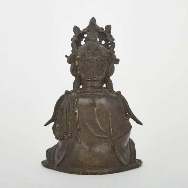 A Bronze Figure of Guanyin, Ming Dynasty