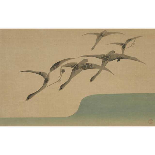 Yoshijiro Urushibara (1888-1953), Four Views, Woodblock Prints 