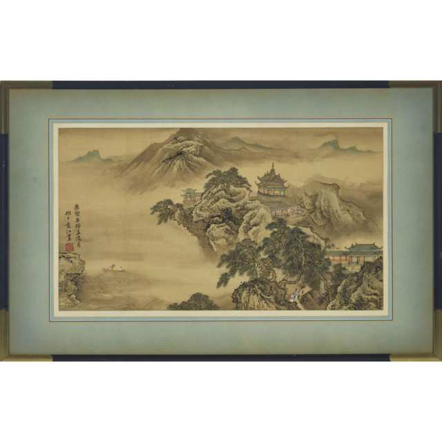 After Yuan Jiang 袁江, Landscape Painting