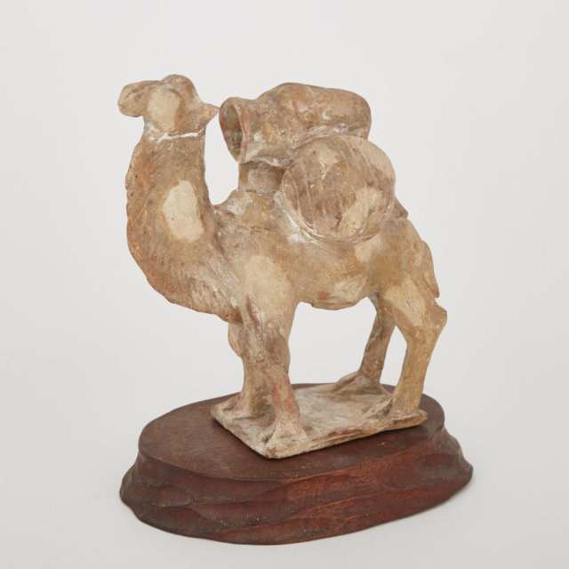 A Han-Style Pottery Camel