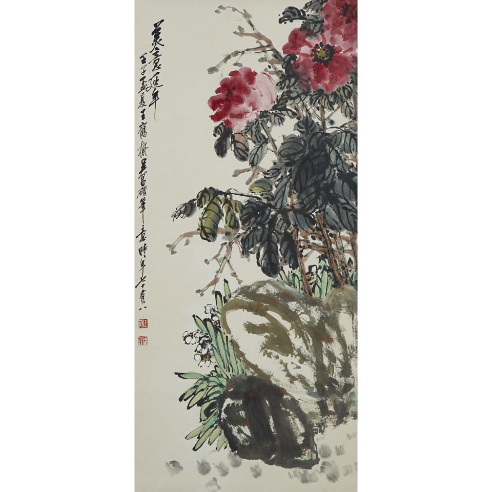 After Wu Changshuo 吳昌碩, Flowers Painting