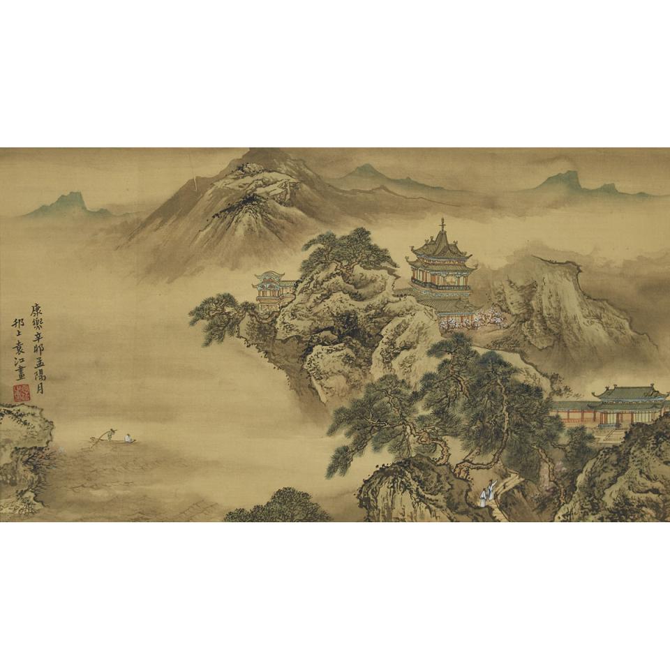 After Yuan Jiang 袁江, Landscape Painting