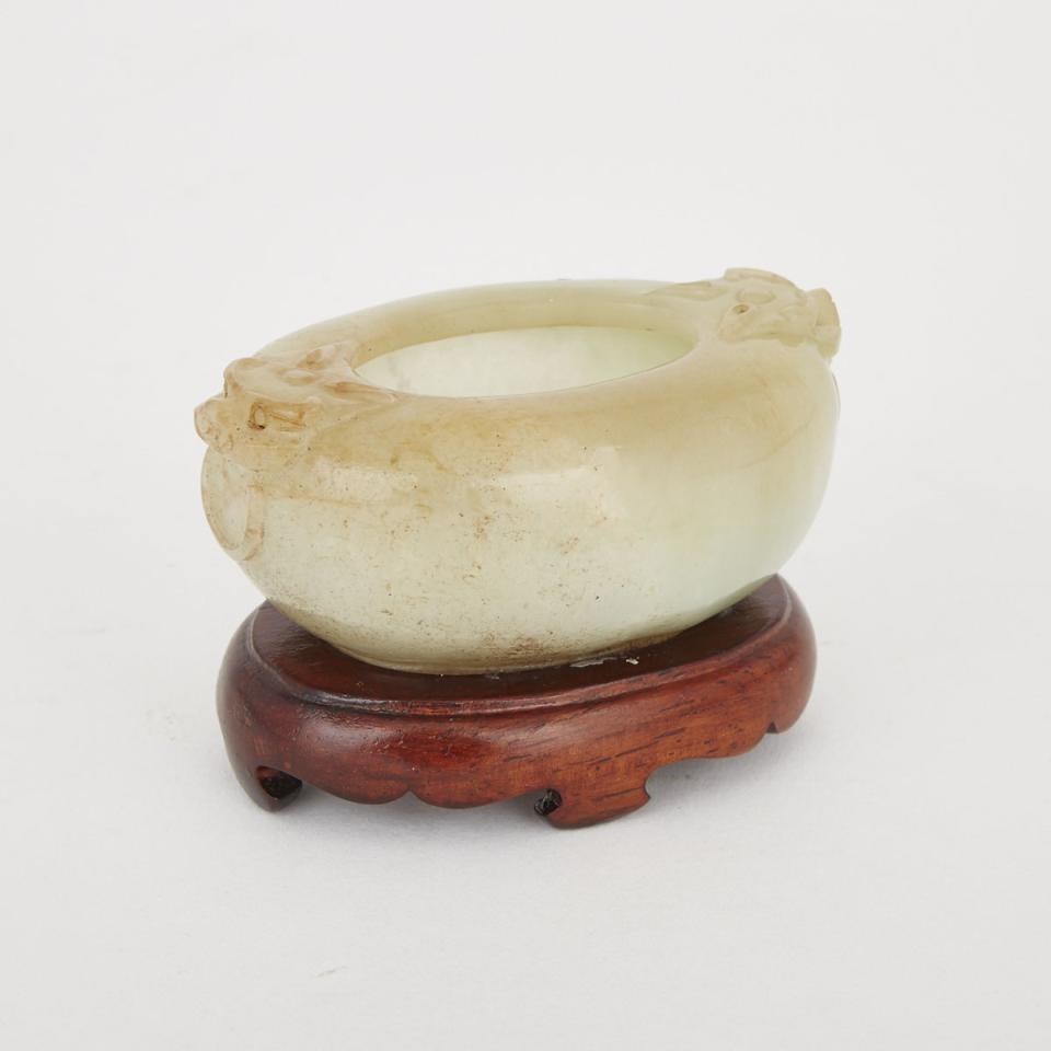 A Small Hardstone Inkwell
