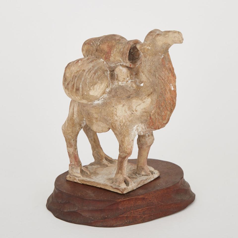 A Han-Style Pottery Camel
