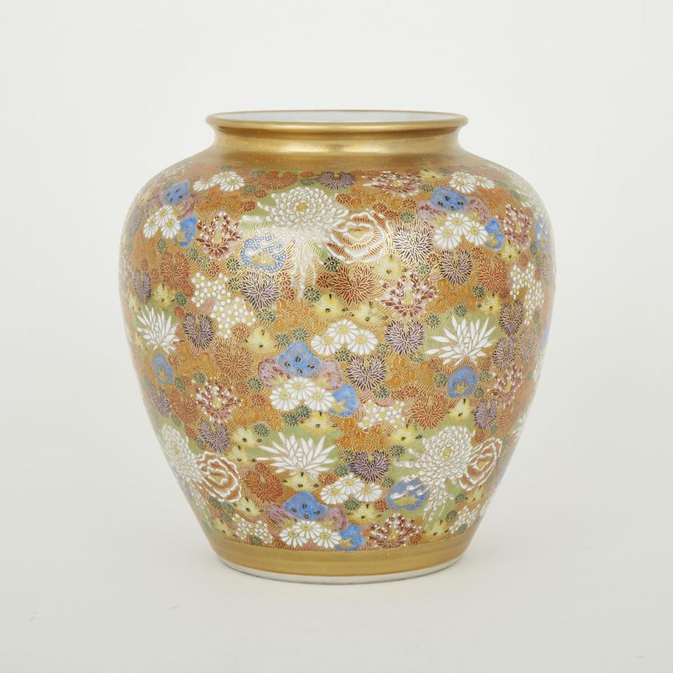 A Japanese Millefleur Vase