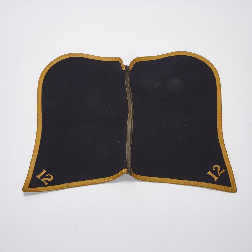 American Line Officer’s 1904 Pattern Saddle Cloth, mid 20th century