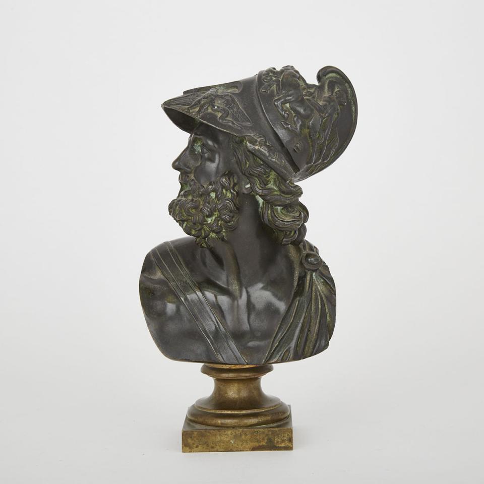 Bronze Bust of a Roman General, late 19th/early 20th century