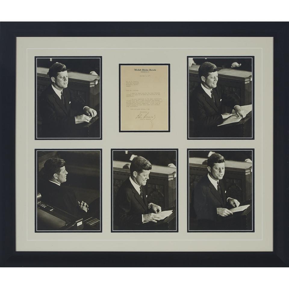 John F. Kennedy Note and Photographs, 1961
