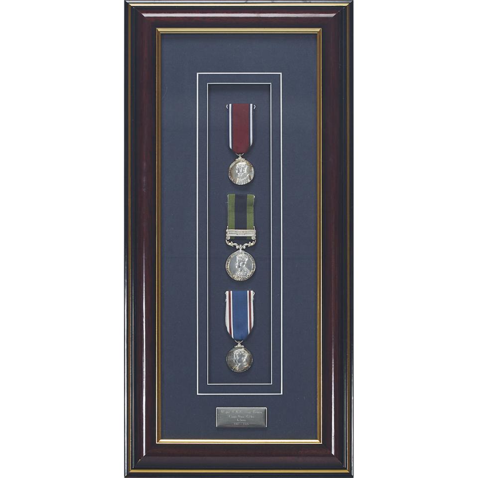 Three Medals to Major J.R.D. Van Renen, Kings Own Rifles, 1917-37