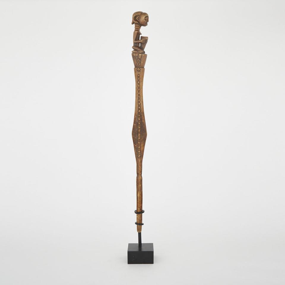 Hemba Figural Walking Stick, Democratic Republic of Congo, Central Africa