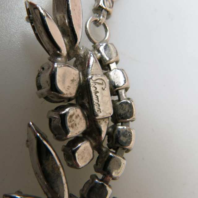 Sherman Silver Tone Metal Necklace