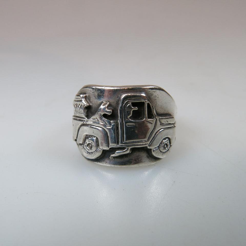 Clarence Lee Navajo sterling silver ring 
