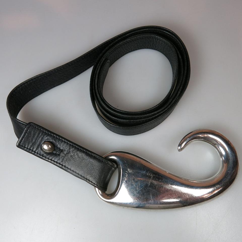 Tiffany & Co. Elsa Peretti Italian Sterling Silver “Fish Hook” Belt Hook